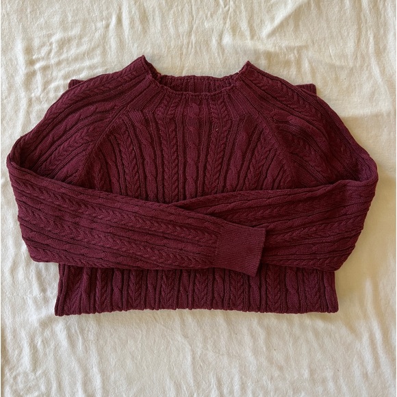burgundy sweater - Picture 2 of 2